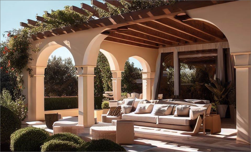 Terrassenüberdachung mediterran gestalten - Tipps und Ideen | Scarabäus